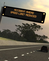 An example of a variable message sign